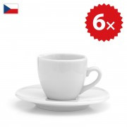 6 × Šálka na espresso - český porcelán 70ml